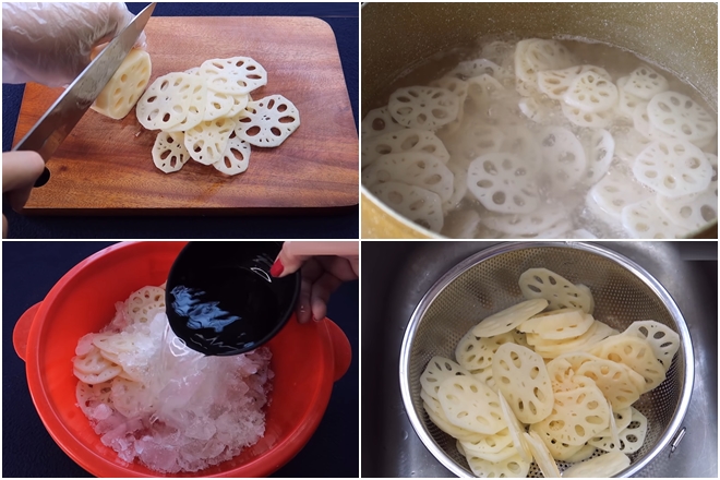 cách làm kim chi ngon ngó sen