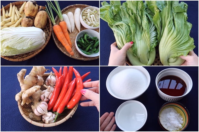 cách làm kim chi rau củ | Món Miền Trung