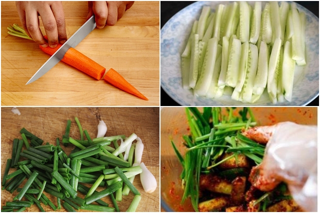 trộn các nguyên liệu