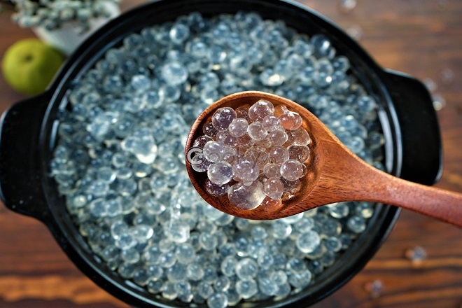 Trân châu trắng thủy tinh