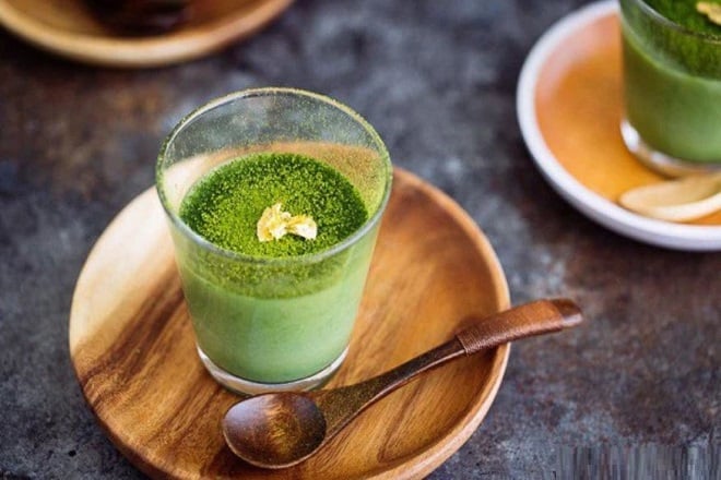 cách làm panna cotta trà xanh