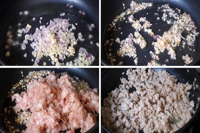 xào nhân bánh đúc mặn