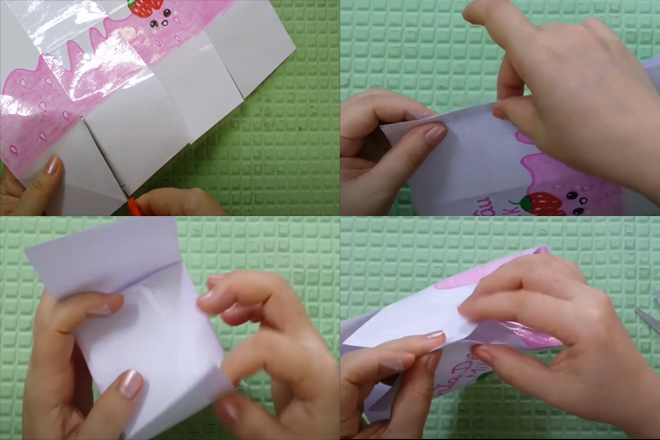 Làm squishy hộp sữa