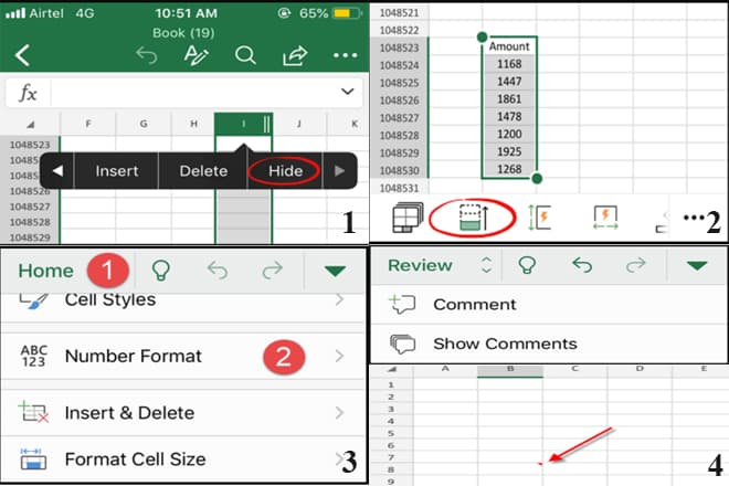 Chức năng khác của Excel