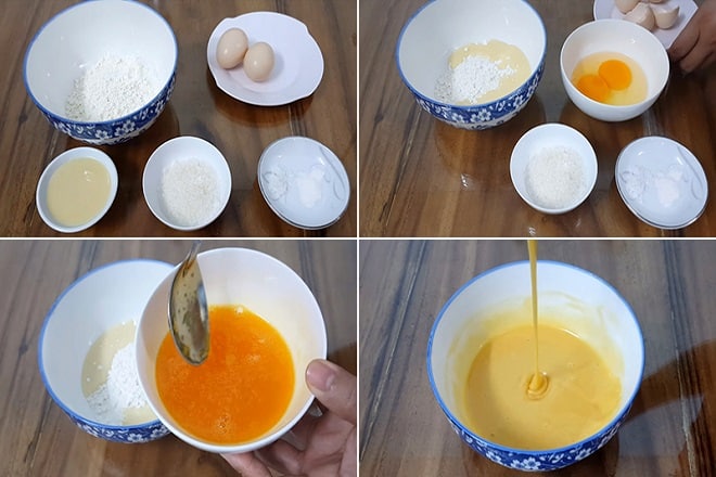Sơ chế nguyên liệu trứng