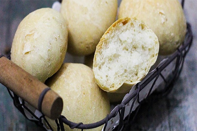 làm bánh mỳ vày nồi cơm trắng điện